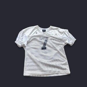 White vintage mesh jersey